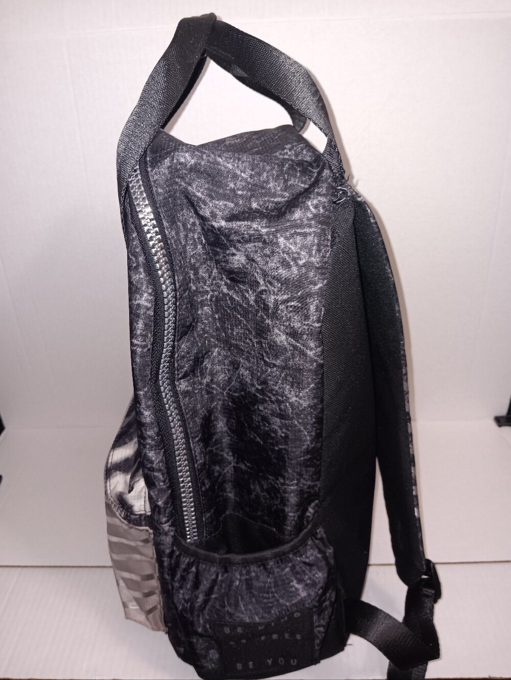 COLLECTION X by JUSTICE SILVER ZIPPERS TIE-DYE ADJUSTABLE STRAP BACKPACK - Picture 7 of 12
